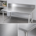 Thumbnail image #3 for John Boos Stallion 48-Inch x 30-Inch 16-Gauge Stainless Steel Work Table with 5-Inch Backsplash