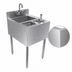 Thumbnail image #3 for BK Resources 18-Inch Wide Stainless Steel Underbar Speed Station with Dump Sink
