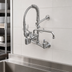 Thumbnail image #3 for T&S Brass EasyInstall Mini Wall-Mount Pre-Rinse Unit with 12-Inch Swivel Add-On Nozzle, 8-Inch Centers