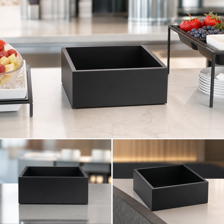 Product image #4 for Cal-Mil Cold Concept Square Metal Base Housing