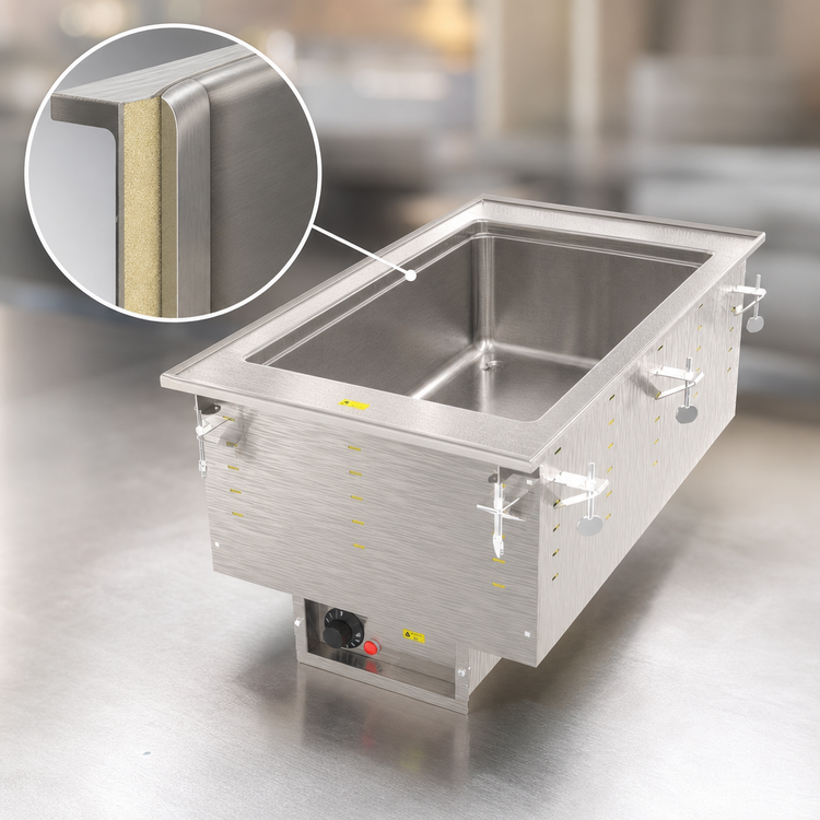 Product image #3 for Vollrath Drop-In Electric Hot Food Well, 1 Full-Size Insulated Wet Well, Auto-Fill, 208-240V