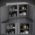 Thumbnail image #3 for Glastender DS48 Back Bar Dry Storage Cabinet, 48-Inch Wide, Two-Section, Non-Refrigerated