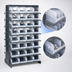 Thumbnail image #3 for Quantum Sloped Double-Sided Pick Rack with 16 Shelves and 64 Clear Bins