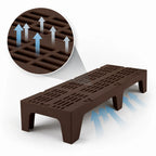 Thumbnail image #3 for Cambro S-Series DRS480131 Polypropylene Slotted-Top Dunnage Rack, 48 x 21 x 12 Inches, 3000 lb. Capacity