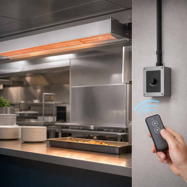 Product image #3 for Nemco 48-Inch Single Remote-Controlled Infrared Strip Heater, 240V