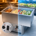Thumbnail image #3 for Atlas Metal RM-HP-X-3 3-Pan Hot/Cold Drop-In Food Well with Remote Refrigeration