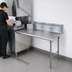 Thumbnail image #3 for Advance Tabco 59 x 30-Inch Straight Clean Stainless Steel Dish Table with 10-1/2-Inch Backsplash, Right-Side Attachment