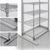 Thumbnail image #3 for Eagle Floor-Trak Single-Deep High-Density Storage Floor Track Kit for Wire Shelving, 14 Ft.