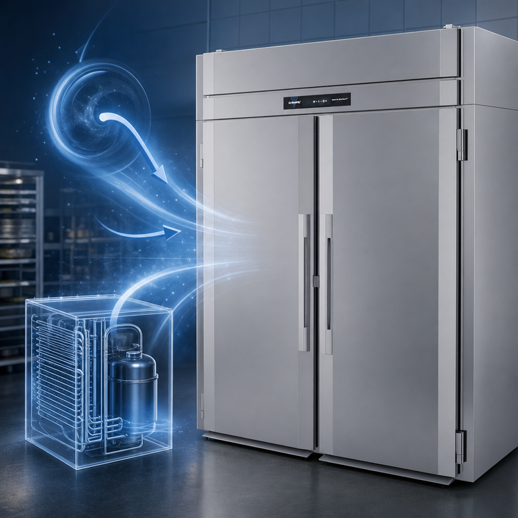 Product image #3 for Victory UltraSpec Roll-In Two-Section Self-Contained Freezer, 70.84 Cu. Ft., Standard Depth