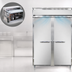 Thumbnail image #3 for Continental Refrigerator D2FNSA Designer Line 2-Section Reach-In Freezer with Full-Height Solid Doors