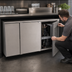 Thumbnail image #3 for Glastender C1FL52-UC 52-Inch Two-Section One-Zone Front-Serviced Undercounter Cooler with Stainless Steel Top