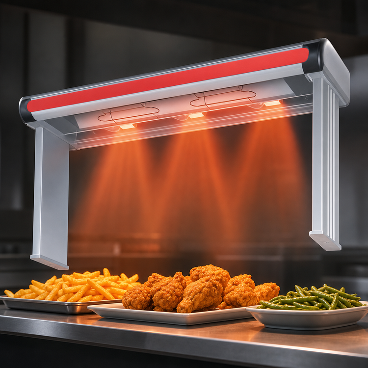 Product image #3 for Hatco Glo-Ray® Designer Lighted Infrared Aluminum Strip Heater, 69.5-Inch Wide, High Watt