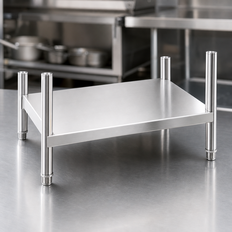 Product image #3 for Advance Tabco 24" W x 24" D Stainless Steel Adjustable Dishtable Undershelf