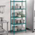 Thumbnail image #3 for Advance Tabco Special Value Series 4-Shelf Wire Shelving Unit, 48W x 18D x 74H, Green Epoxy