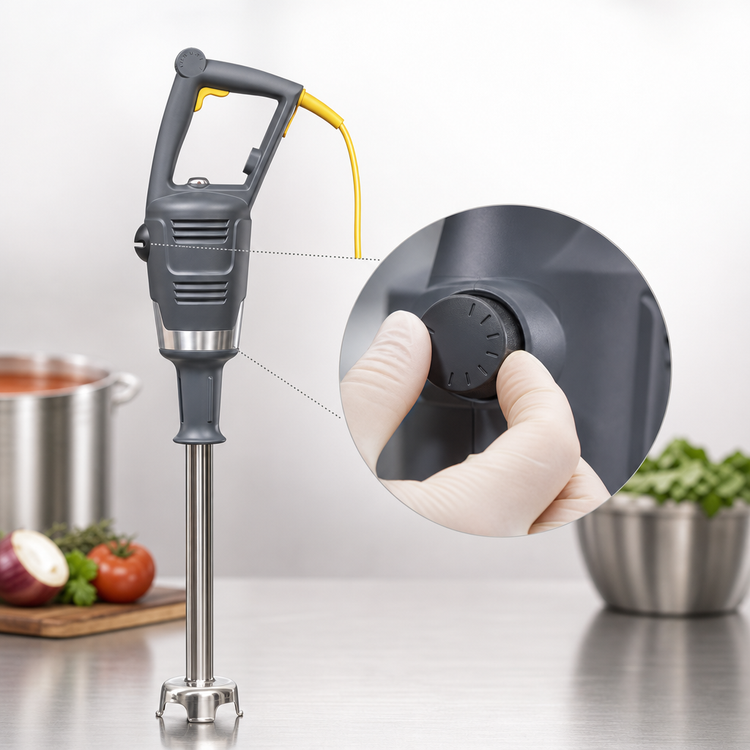Product image #4 for Hamilton Beach Commercial BigRig Variable-Speed Immersion Blender Mixer with 21-Inch Shaft and Wall Mount Hanger, 800W