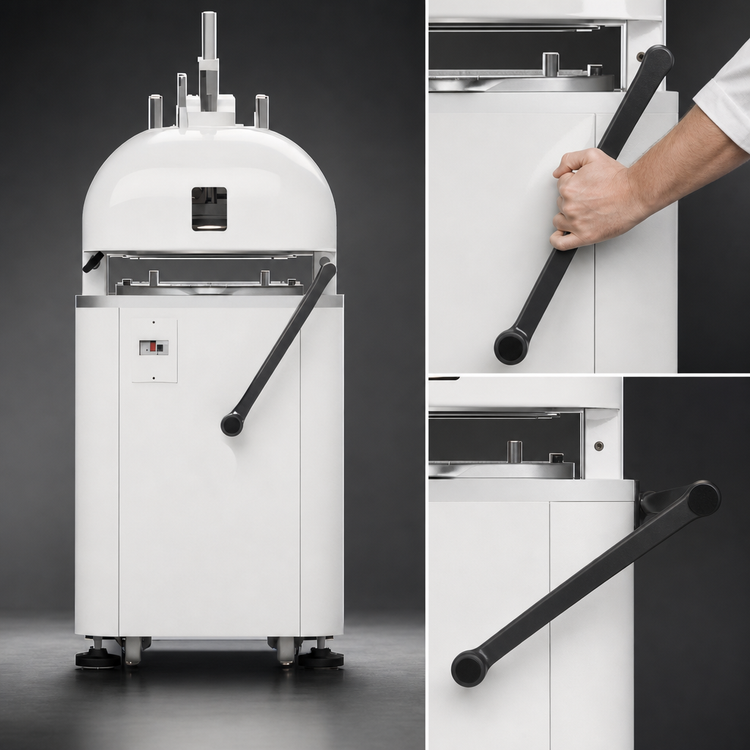 Product image #4 for Trento Manual Floor Model 30-Piece Dough and Bun Rounding Divider, 220V, 3-Phase