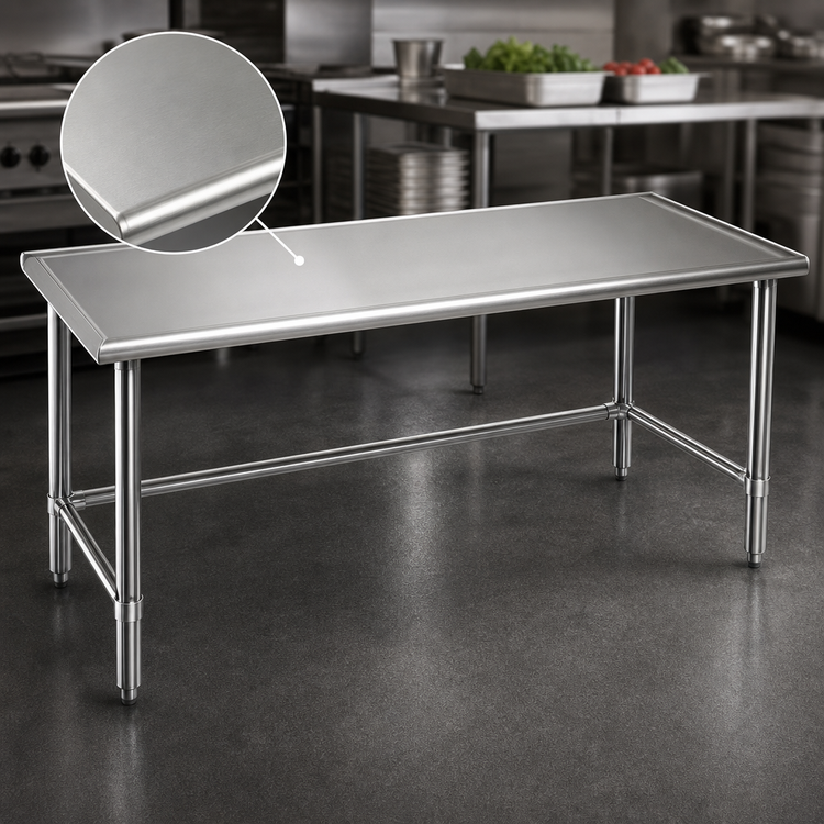 Product image #3 for Eagle Group Spec-Master Marine Series Stainless Steel Work Table, 48 x 24 Inches, 14 Gauge