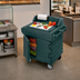 Thumbnail image #4 for Cambro CamKiosk Mobile Utility Work Station with Enclosed Storage, 40-9/16 x 33 x 45-1/2 Inches, Granite Green