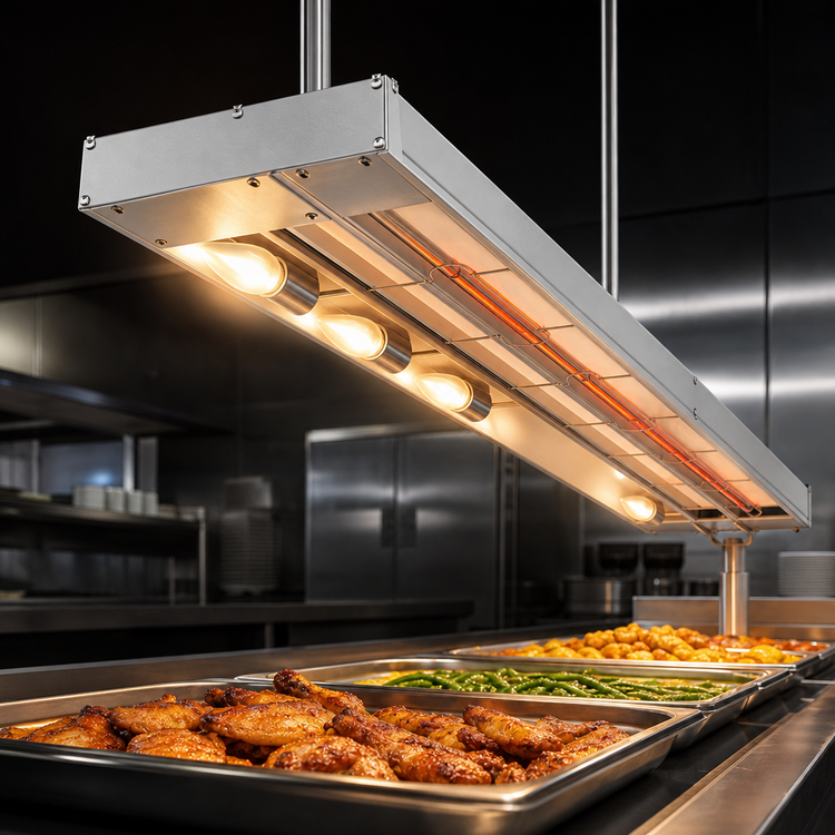 Product image #3 for Hatco Glo-Ray 66-Inch Lighted Infrared Strip Heater with Aluminum Construction