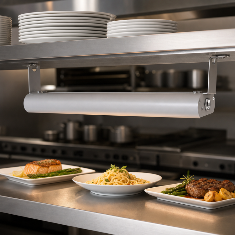 Product image #3 for Vollrath 60-Inch Low Profile Unlighted Strip Heat Lamp, Natural Aluminum, 120V