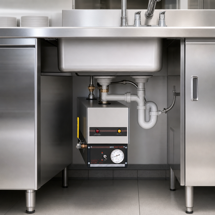 Product image #3 for Hatco 3CS-6B Undersink Electric Sanitizing Sink Heater for 19-21 Inch Square Sinks