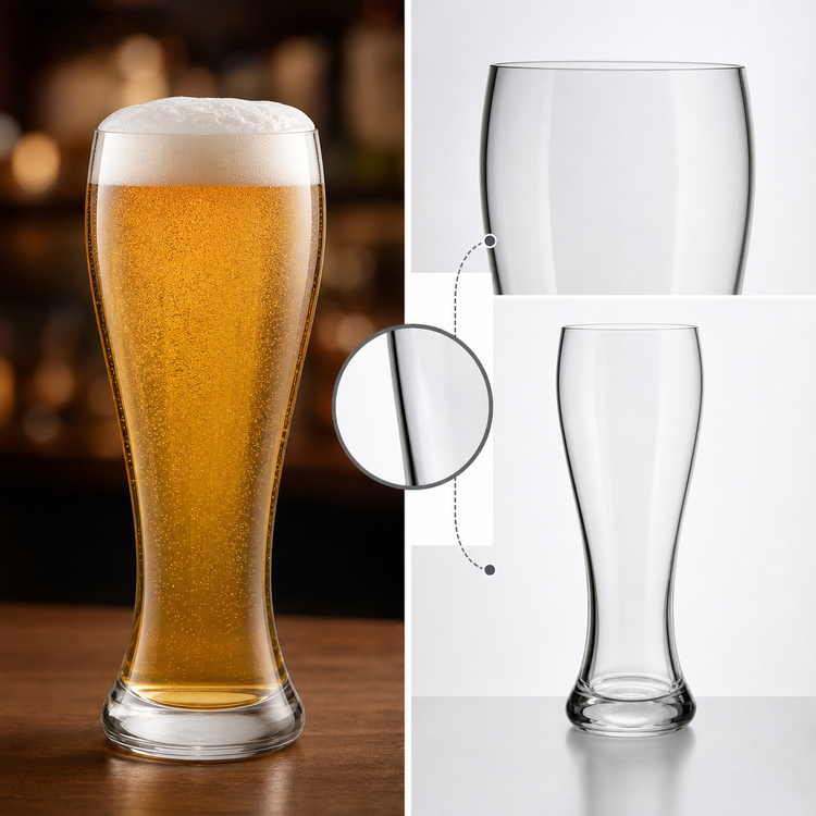 Product image #3 for Anchor Hocking Foodservice 23 oz Bulge Top Stemless Pilsner Glass, Rim Tempered, Clear