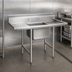 Thumbnail image #3 for Eagle Group 314 Series 1-Compartment Commercial Sink with Left and Right Drainboards, 68 Inch W x 31-3/4 Inch D, 304 Stainless Steel