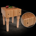 Thumbnail image #3 for John Boos Boos Block AB05 End-Grain Butcher Block Work Table, 24 x 24 x 34 Inches, 10-Inch Northern Hard Rock Maple Top