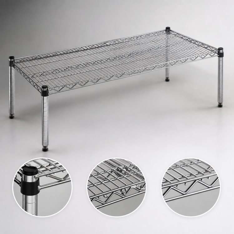 Product image #3 for EagleGard 36 Inch x 18 Inch Wire Dunnage Platform with QuadTruss Design and 14 Inch Posts