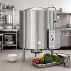 Thumbnail image #3 for AccuTemp Edge Series™ ALLGB-20 20-Gallon Gas Stationary Kettle with 2/3 Jacket and 316 Stainless Steel Liner