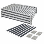 Thumbnail image #3 for Cambro Camshelving® Elements EXSK2436V4480 4-Shelf Universal Vented Shelving Kit, 24 x 36 in, Speckled Gray