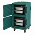 Thumbnail image #4 for Cambro Ultra Camcart Front-Loading Insulated Food Pan Carrier, Security Package, Two-Compartment, 120 Qt, Kentucky Green