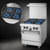 Thumbnail image #3 for Garland US Range U Series 24-Inch Gas Restaurant Range with 4 Open Burners and Space Saver Oven