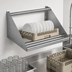 Thumbnail image #3 for John Boos BHS1842-TS Wall-Mounted Slanted Tubular Dishrack Sorting Shelf, 42 x 18 x 12-1/4 Inches