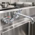 Thumbnail image #3 for John Boos Low-Lead Heavy Duty Splash Mount Faucet with 8-Inch Swing Spout, 8-Inch Centers, Chrome Finish