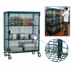 Thumbnail image #3 for Metro Super Erecta Mobile Sliding-Door Security Cage, Metroseal Green, 24 x 48 Inch Shelf Size