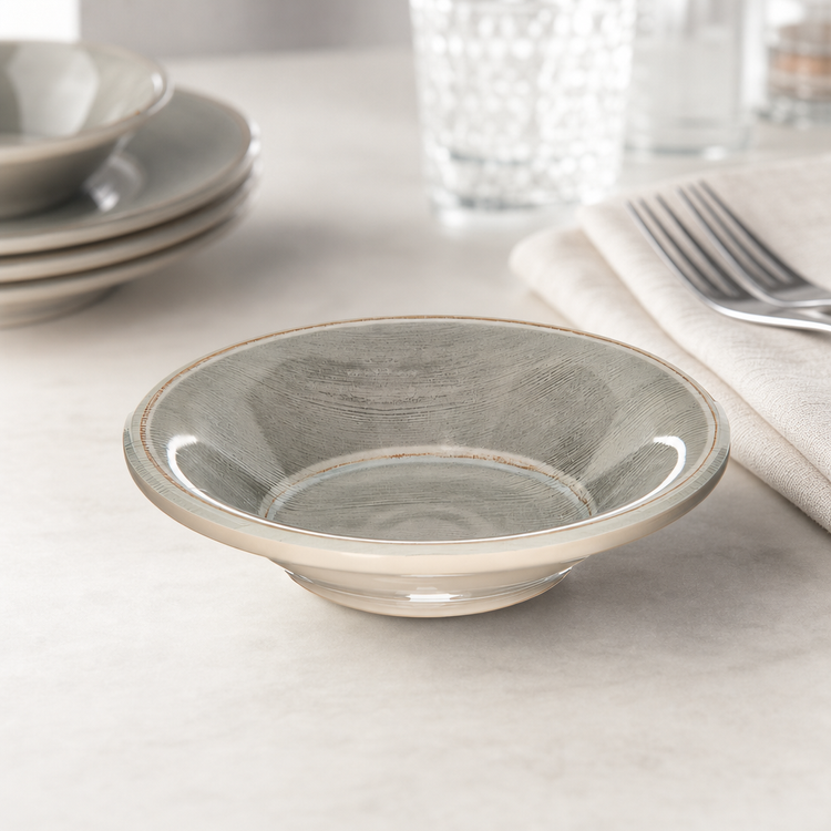 Product image #4 for Carlisle Grove 4-1/2 oz Smoke Gray Melamine Fruit Bowl, 5-Inch Diameter