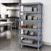 Thumbnail image #3 for Millenia Gray Polymer Stationary Starter Shelving Unit with 5 Solid Shelves, 30