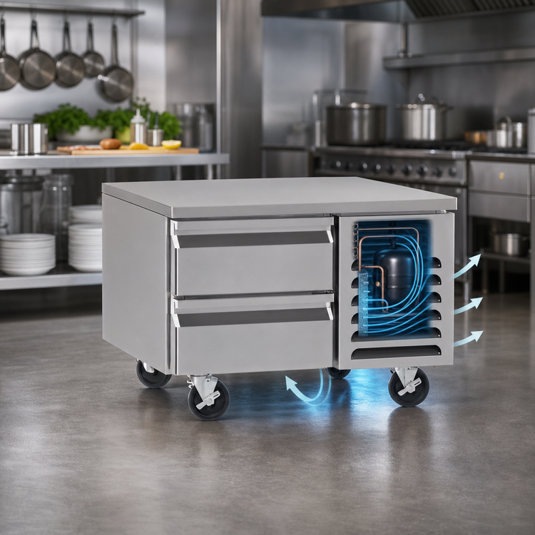 Product image #3 for Southbend Platinum 36-Inch Low-Height Self-Contained Stainless Steel Freezer Base with 2 Drawers