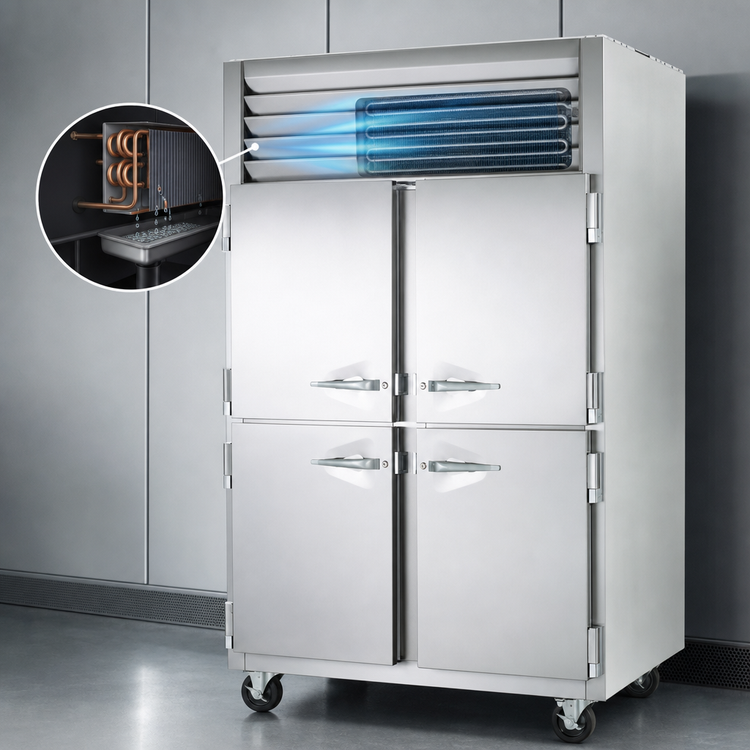 Product image #3 for Traulsen Dealer's Choice 2-Section Reach-In Freezer with Half-Height Solid Doors