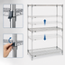 Thumbnail image #3 for Metro Super Adjustable Super Erecta Chrome Plated Starter Wire Shelving Unit, 60W x 18D x 74H
