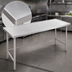 Thumbnail image #3 for 144-Inch x 24-Inch Stainless Steel Work Table with Countertop Edge and Cross Rails