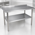 Thumbnail image #3 for Heavy Duty 18/430 Stainless Steel Work Table with 2-Inch Backsplash, 84 x 24 Inches