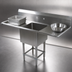Thumbnail image #3 for John Boos Pro-Bowl 1-Compartment Stainless Steel Sink with 24 x 24 x 14 Bowl and 30-Inch Left and Right Drainboards