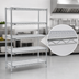 Thumbnail image #3 for EAGLEbrite 5-Tier Wire Add-On Shelving Unit with QuadTruss, 48W x 18D x 74H, Zinc Finish