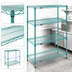 Thumbnail image #3 for EagleGard 4-Tier Stationary Starter Wire Shelving Unit, 30W x 24D x 74H, Hybrid Epoxy Finish