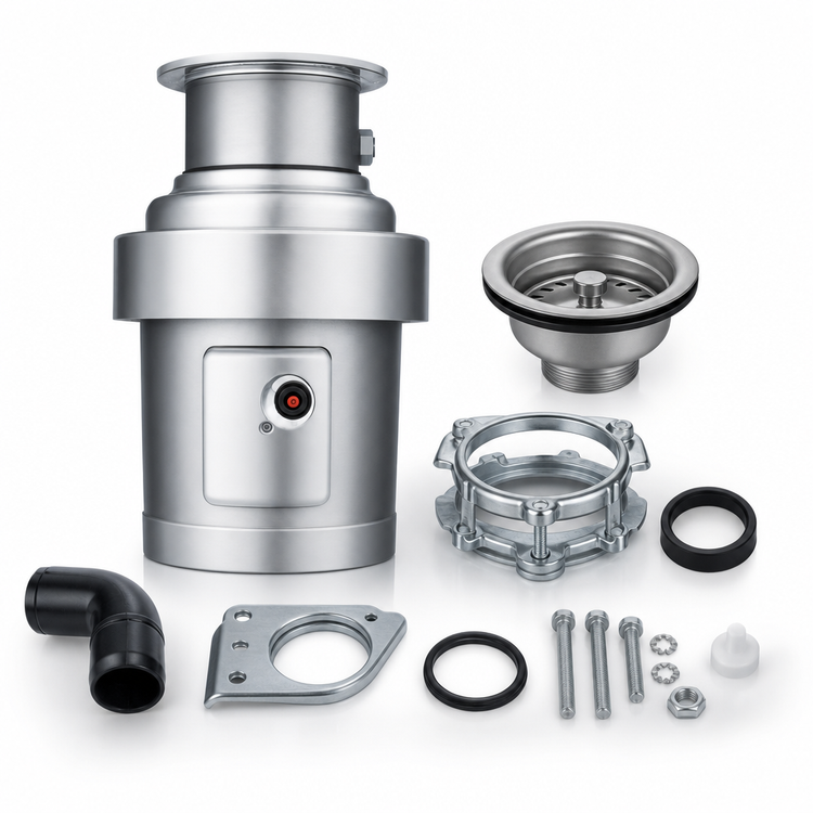 Product image #3 for InSinkErator SS-200 2 HP Medium-Capacity Sink-Mount Food Waste Disposer Package with #7 Collar Adaptor