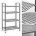 Thumbnail image #3 for Cambro Camshelving Elements XTRA 4-Tier Stationary Starter Unit, 18-Inch Deep x 48-Inch Wide x 72-Inch High, Vented, Speckled Gray