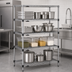 Thumbnail image #3 for Add-A-Shelf Commercial Wire Shelving Starter Unit, 4-Tier, 36 x 21 x 74 Inches, Chrome Finish