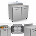 Thumbnail image #4 for Kelvinator Commercial 36-Inch Two-Door Worktop Refrigerator with Backsplash, 8.9 Cu. Ft., 115V